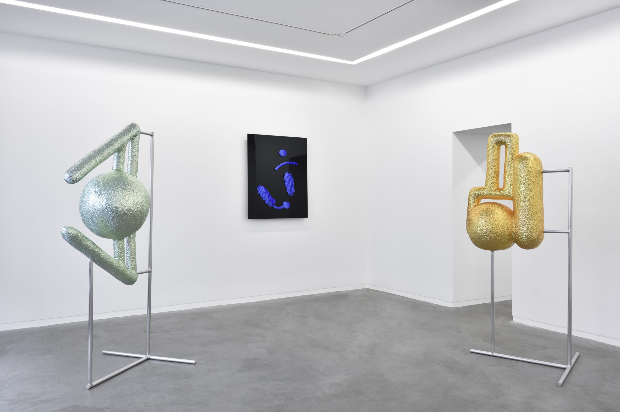 Samir Mougas, vue d'exposition ".TECHNO", Galerie Eric Mouchet, Paris, 2017